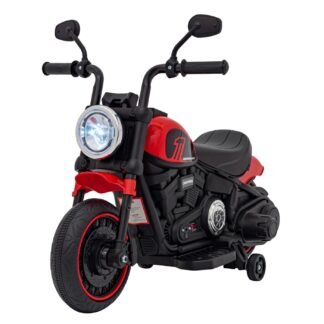 Moto Chopper 6V eléctrica para niños, roja, 1-4 AÑOS INDA567-RA-AHL008